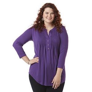 Long Sleeve Purple Blouse